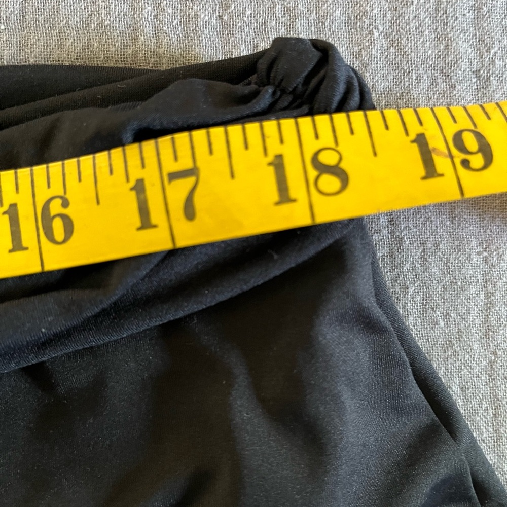 La Blanca black ruched waist swim skirt 16W - Picture 7 of 8